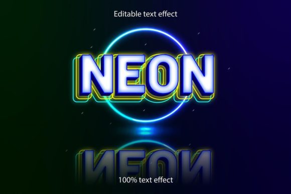 Download Neon Editable Text Effect Neon Style - Editable text effect Collection