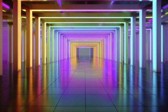 Download Neon Tunnel Background Wallpaper - Wallpaper Collection