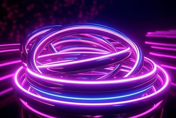 Download Futuristic Background Neon Effects Dark - Neon effects Collection