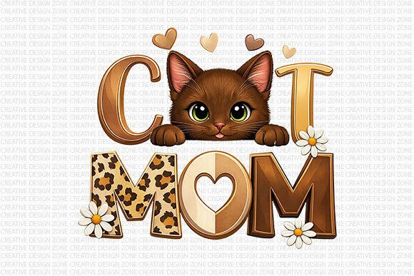 Download Cat Mom Leopard PNG Design - Leopard png design Collection