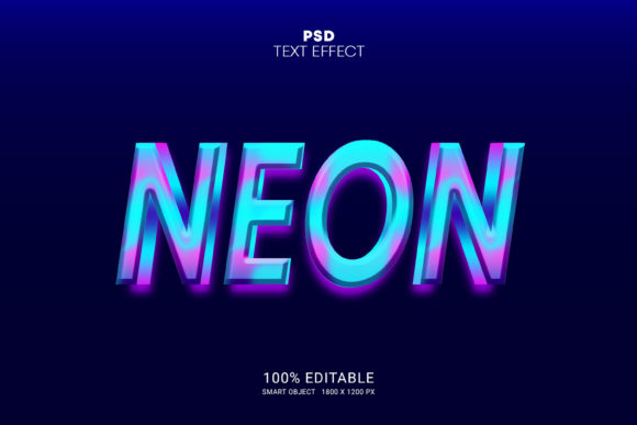 Download Neon Editable Text Effect - Editable text effect Collection
