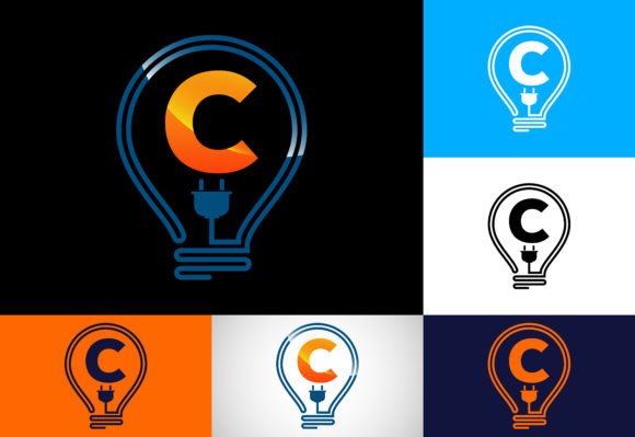 Download Initial Alphabet C with an Electric Bulb - Electric bulb Collection