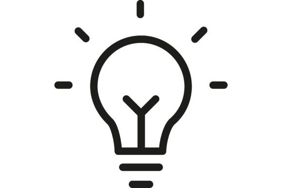 Download Bright Electric Bulb Line Icon. Creative - Electric bulb Collection