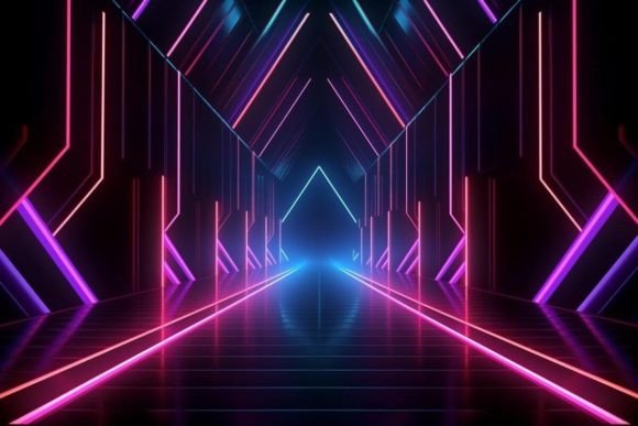 Download Futuristic Background Neon Effects Dark - Neon effects Collection